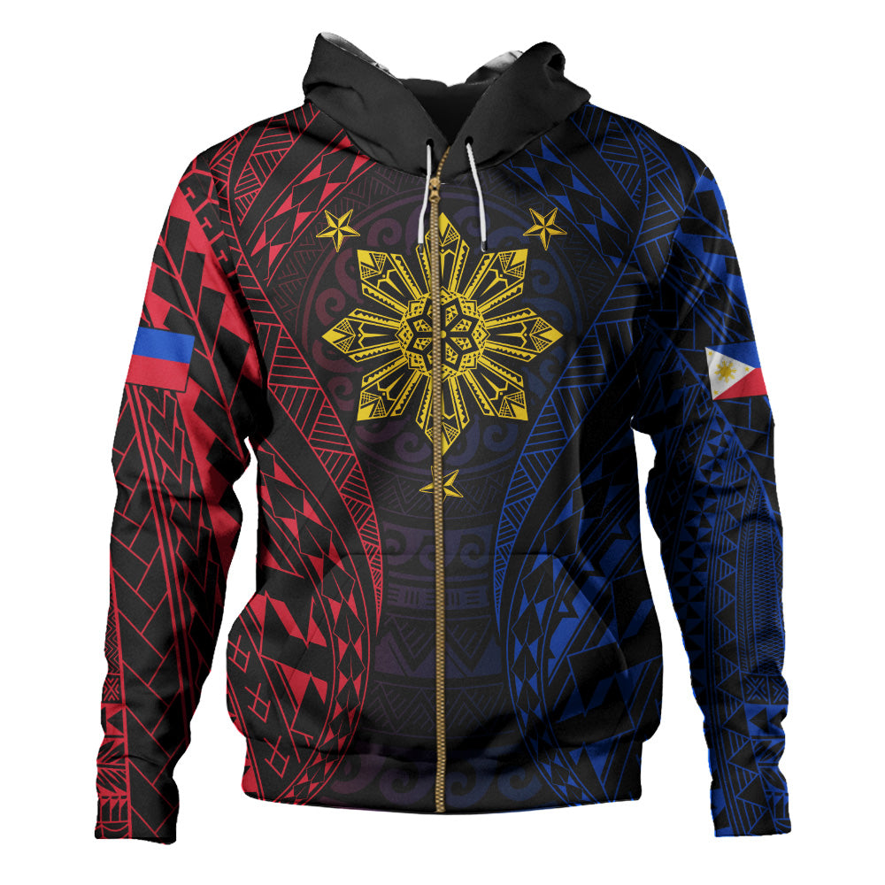 Philippines Filipinos Hoodie Sun Flag Tribal Tattoo Pattern