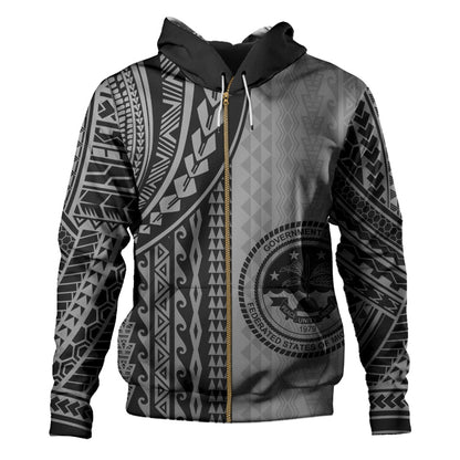 Federated States Of Micronesia Hoodie Polynesian Tattoo