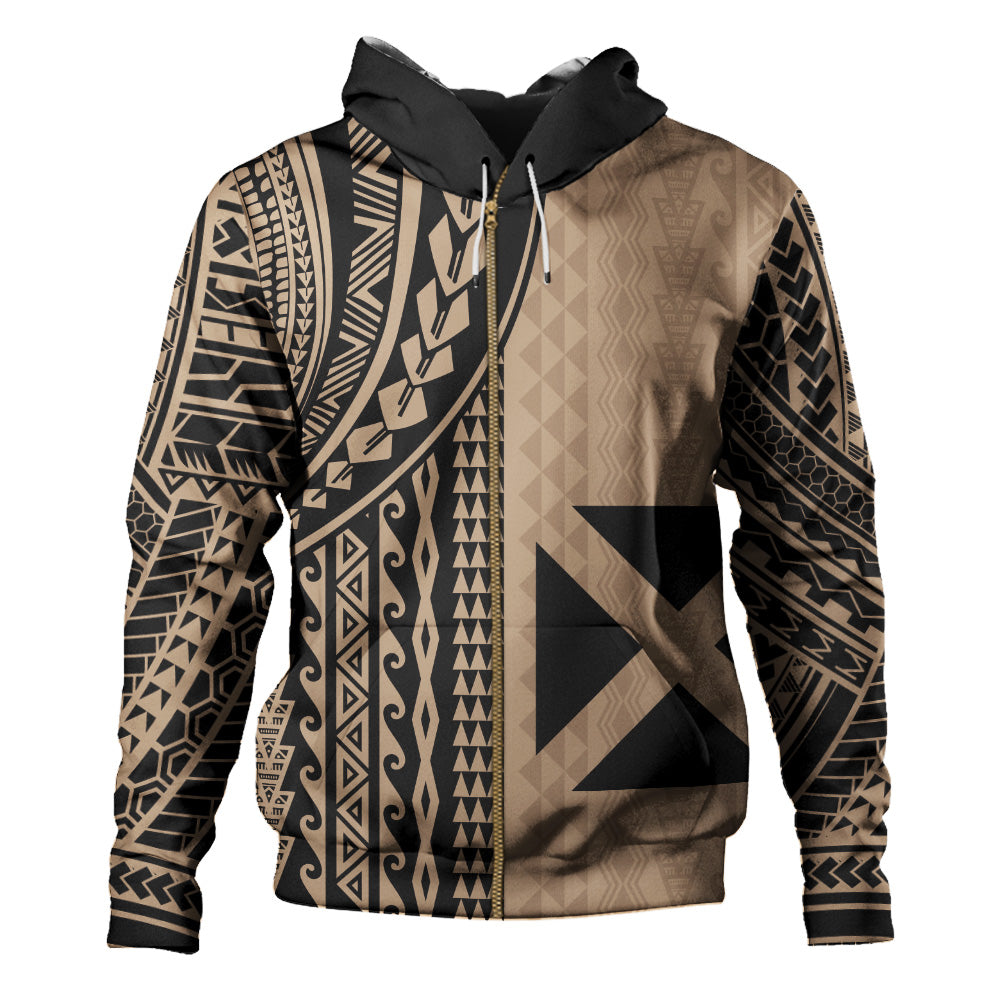 Wallis And Futuna Hoodie Polynesian Tattoo