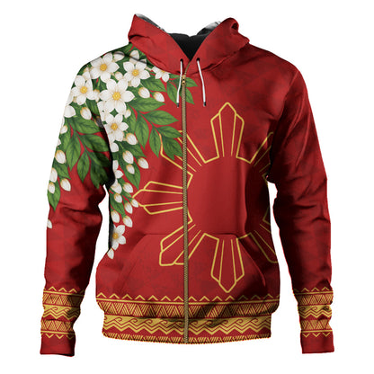 Philippines Filipinos Hoodie Sampaguita Sunshine Bloom Style
