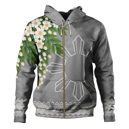 Philippines Filipinos Hoodie Sampaguita Sunshine Bloom Style