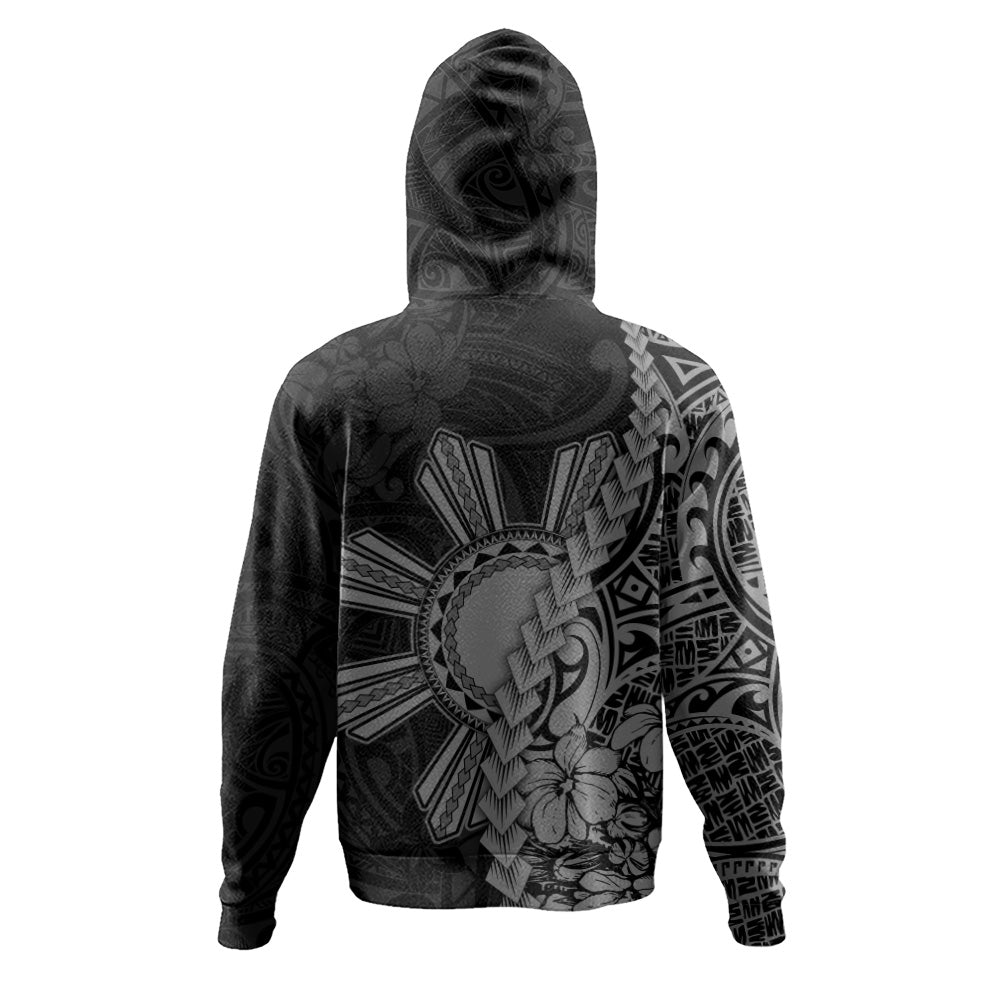 Philippines Filipinos Hoodie Sampaguita Flower Tribal Fusion Style