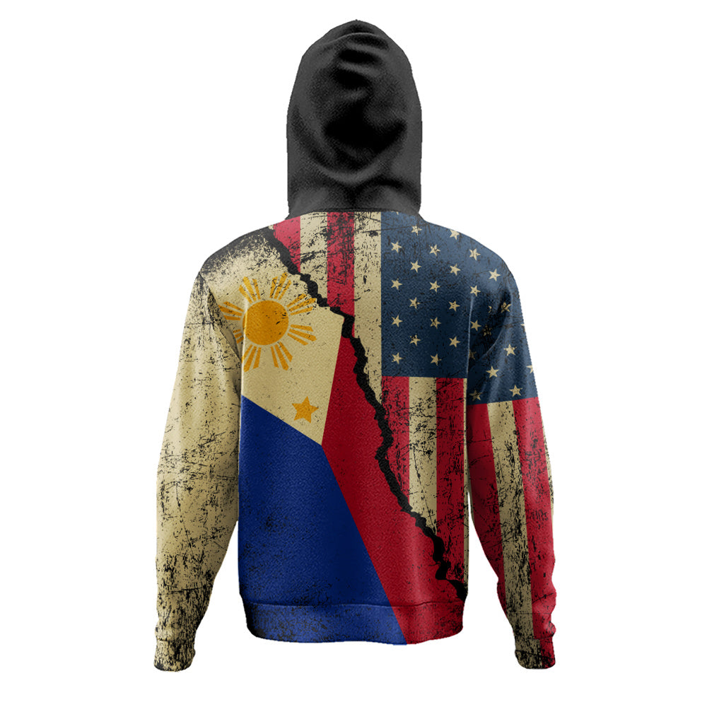 Philippines Filipinos Hoodie Filipino American Unity Style
