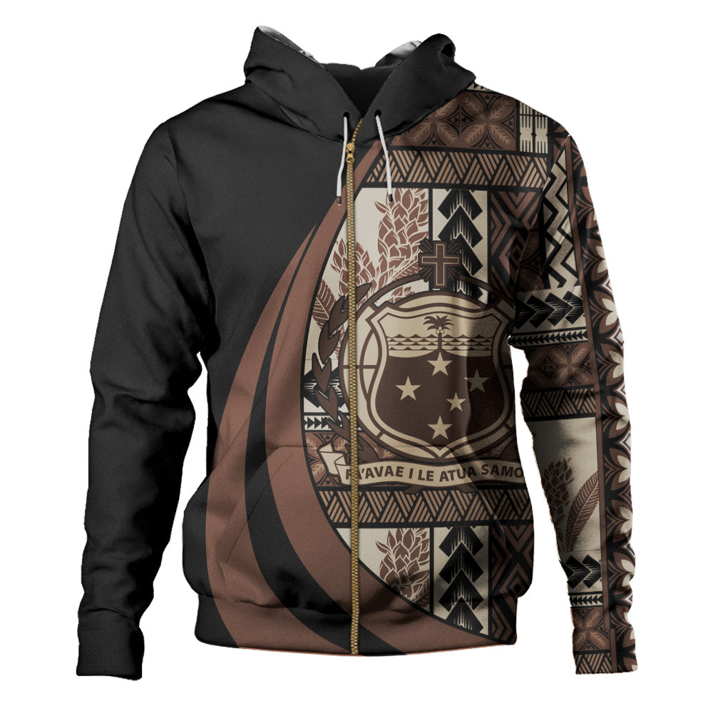 Samoa Hoodie Faavae i le Atua Siapo Tribal Heritage