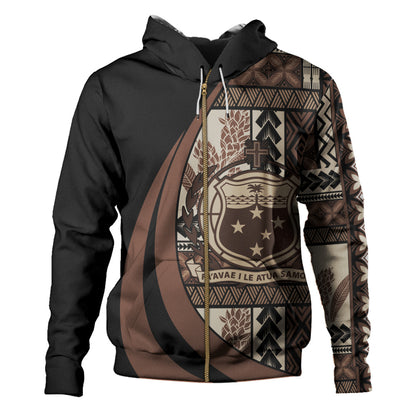 Samoa Hoodie Faavae i le Atua Siapo Tribal Heritage