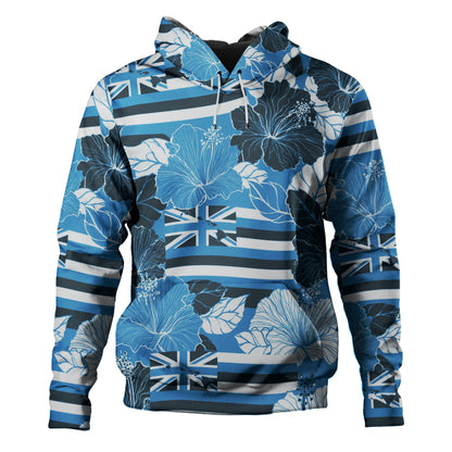 Hawaii Hoodie Hibiscus Flag Map Island Pride