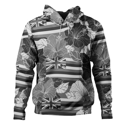 Hawaii Hoodie Hibiscus Flag Map Island Pride