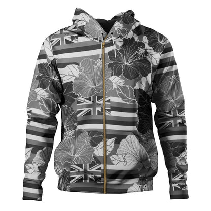 Hawaii Hoodie Hibiscus Flag Map Island Pride