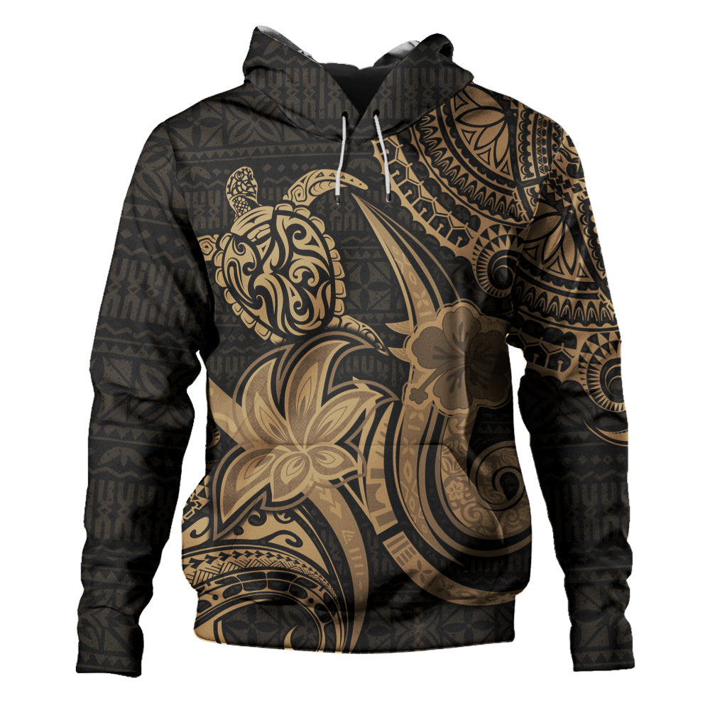 Hawaii Hoodie Honu Turtle Hibiscus Tribal Legacy