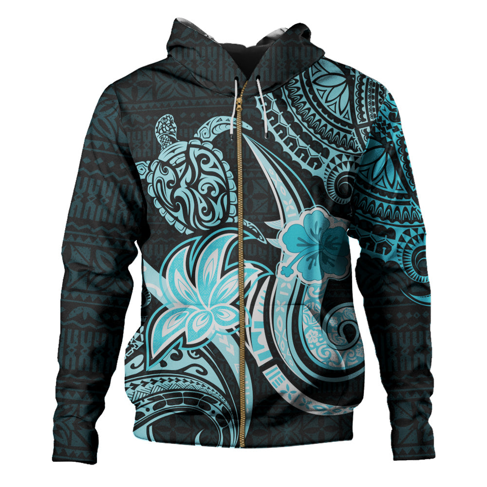 Hawaii Hoodie Honu Turtle Hibiscus Tribal Legacy