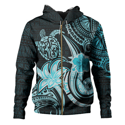 Hawaii Hoodie Honu Turtle Hibiscus Tribal Legacy
