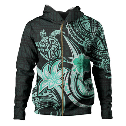Hawaii Hoodie Honu Turtle Hibiscus Tribal Legacy