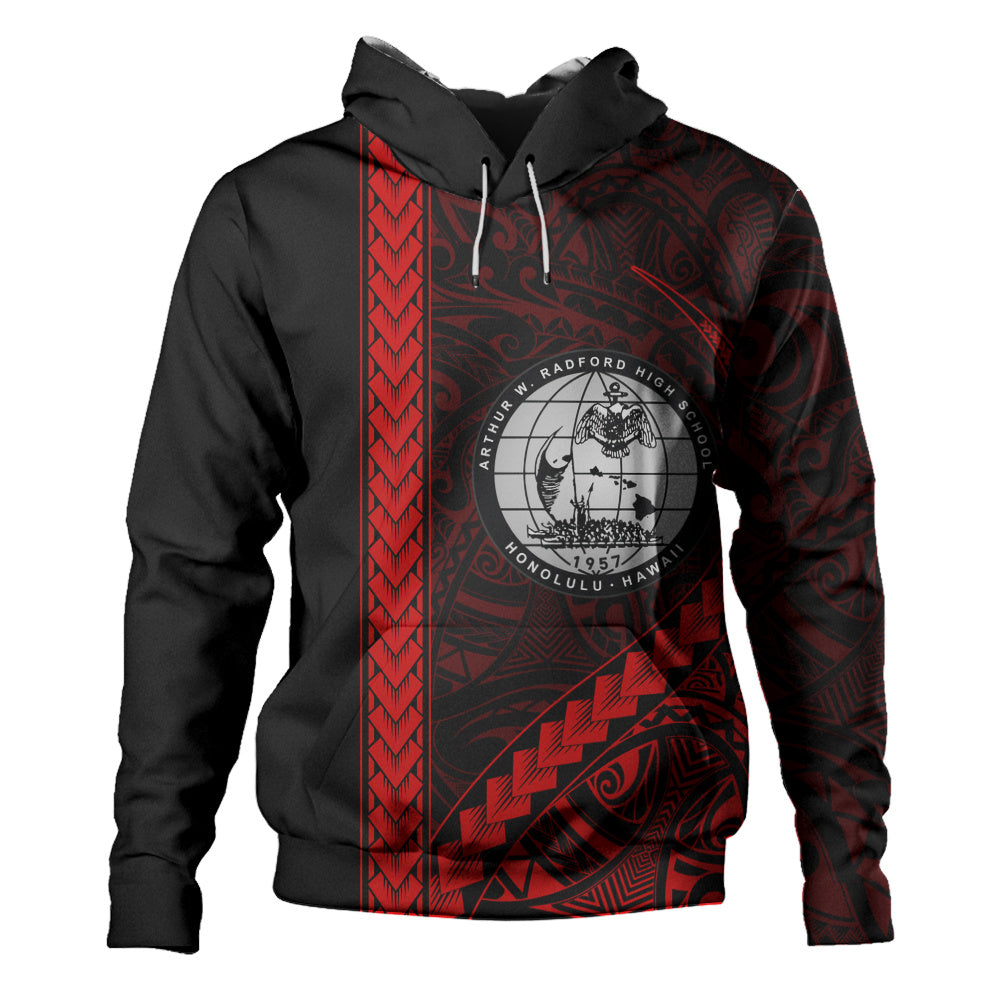 Admiral Arthur W. Radford High School Hoodie Tribal Polynesian Pride Style