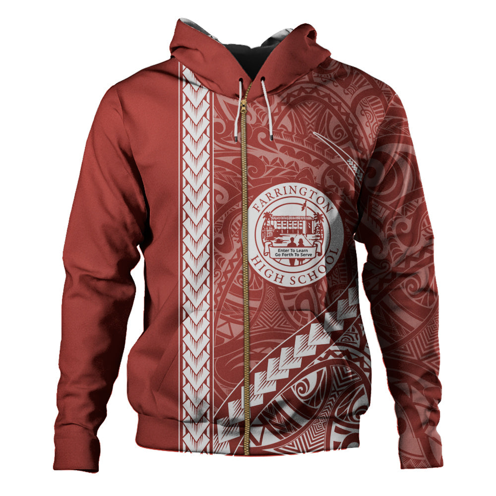 Farrington High School Hoodie Tribal Polynesian Pride Style