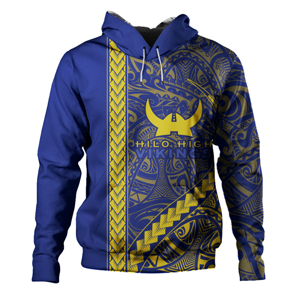 Hilo High School Hoodie Tribal Polynesian Pride Style