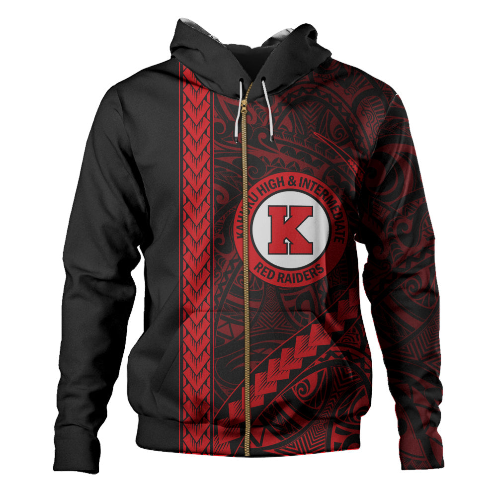 Kahuku High & Intermediate School Hoodie Tribal Polynesian Pride Style
