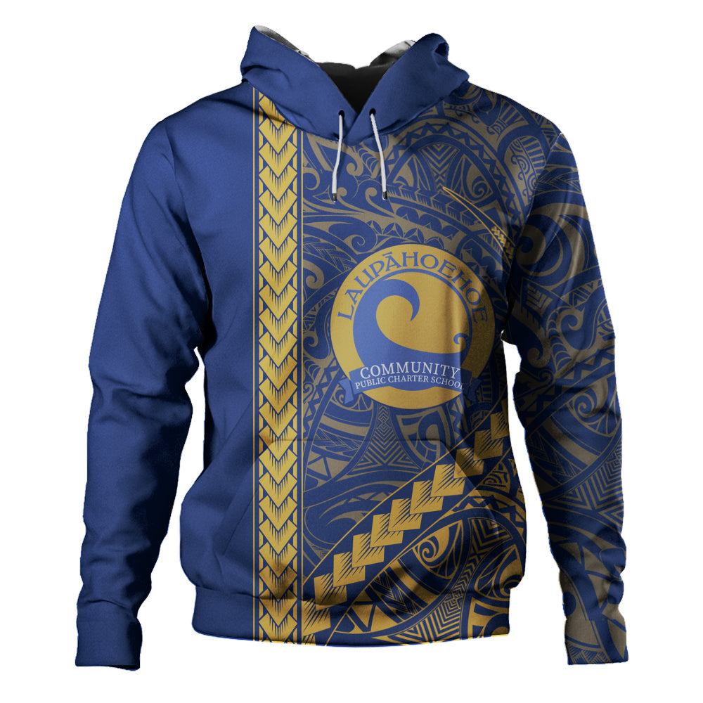 Laupāhoehoe Community Public Charter School Hoodie Tribal Polynesian Pride Style