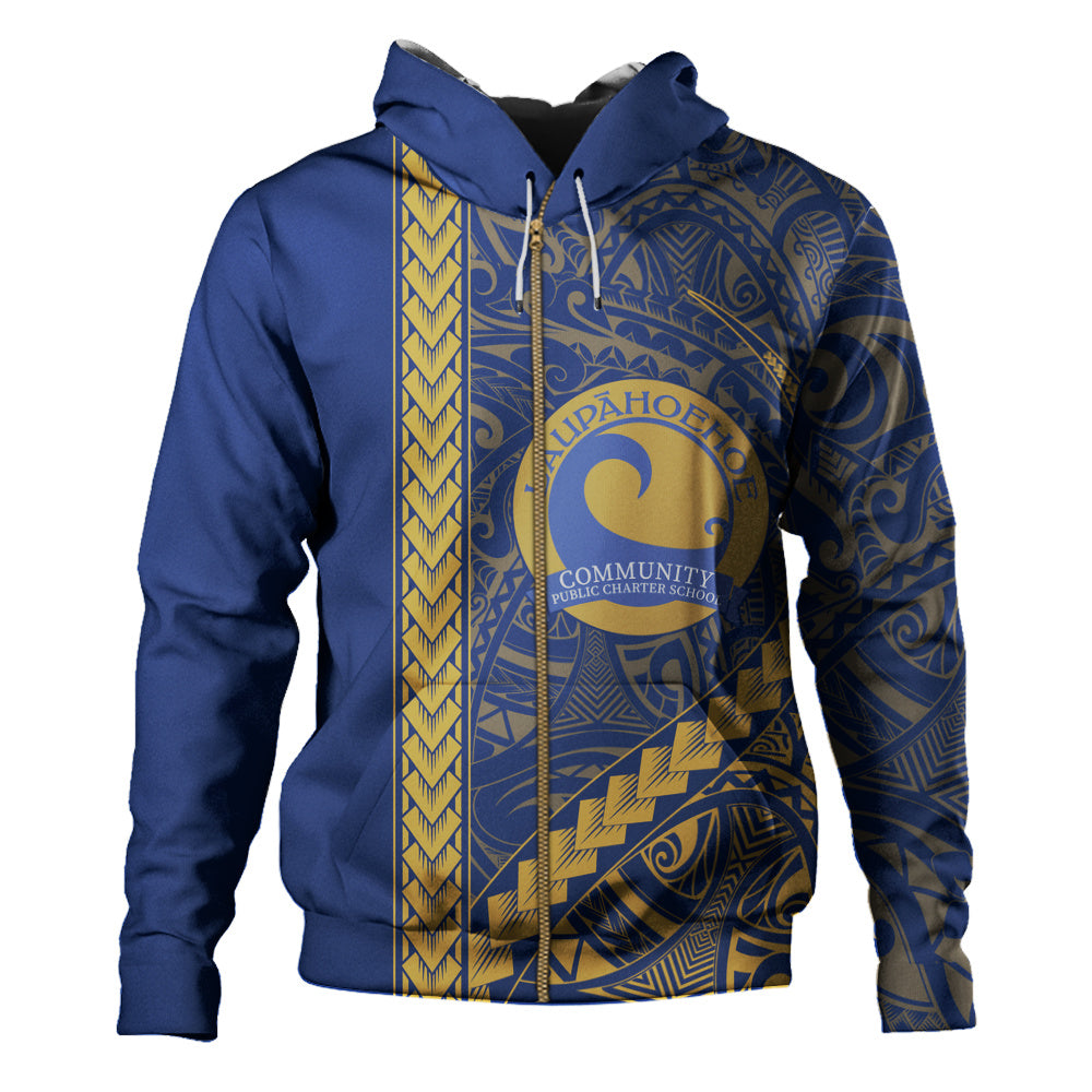 Laupāhoehoe Community Public Charter School Hoodie Tribal Polynesian Pride Style