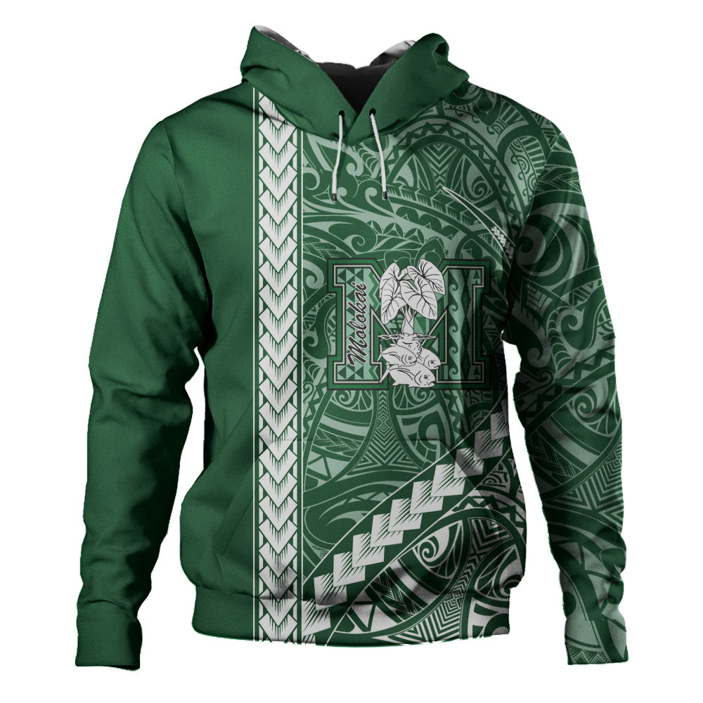 Molokaʻi High School Hoodie Tribal Polynesian Pride Style