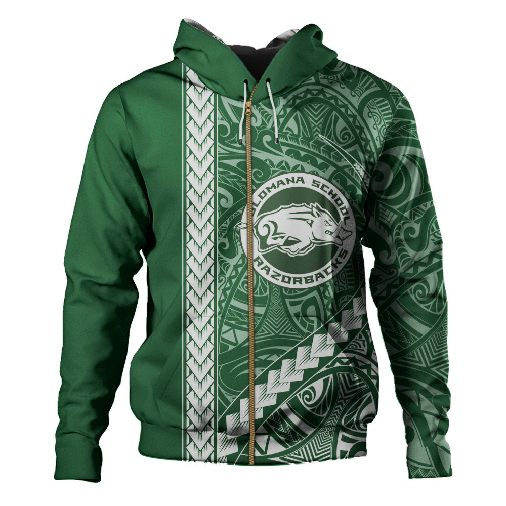 Olomana High & Intermediate School Hoodie Tribal Polynesian Pride Style