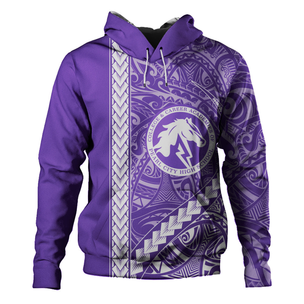 Pearl City High School (Hawaii) Hoodie Tribal Polynesian Pride Style