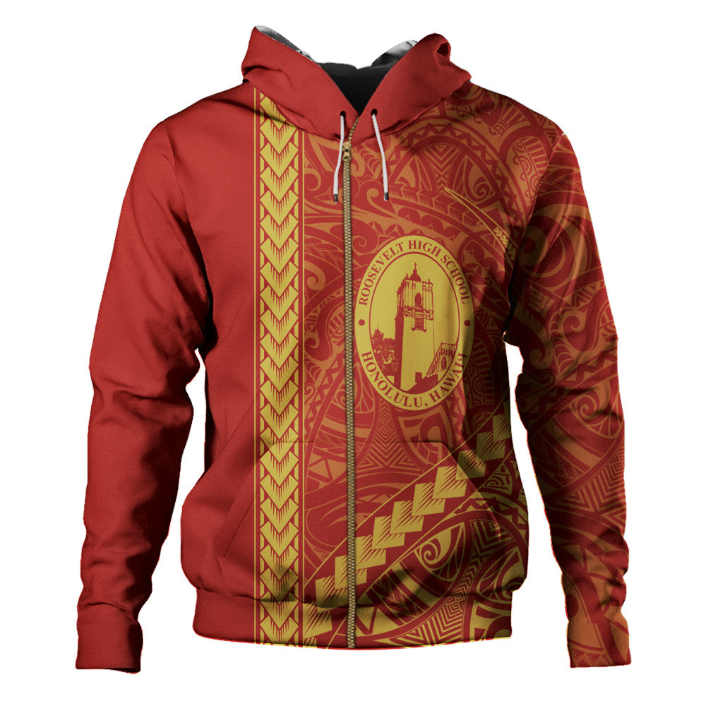 President Theodore Roosevelt High School Hoodie Tribal Polynesian Pride Style