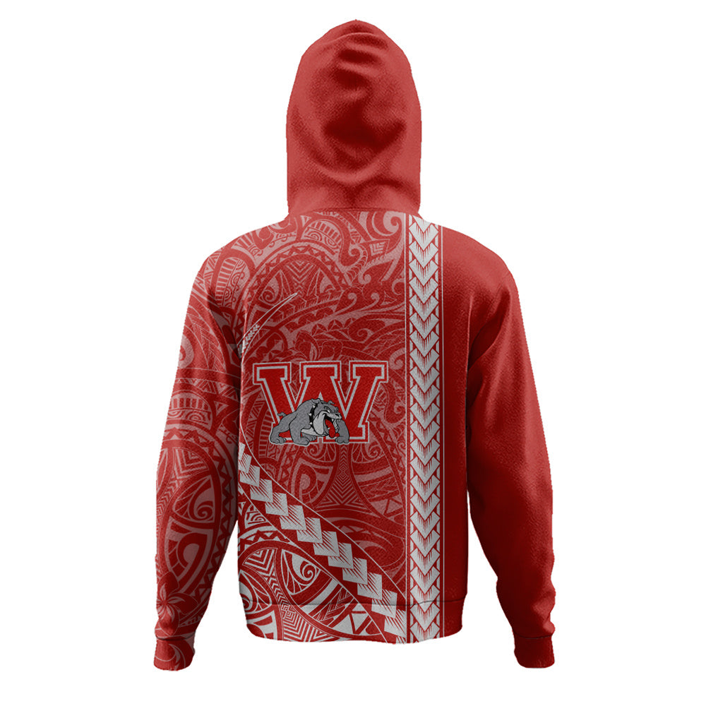 Waialua High and Intermediate School Hoodie Tribal Polynesian Pride Style