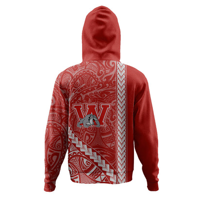 Waialua High and Intermediate School Hoodie Tribal Polynesian Pride Style