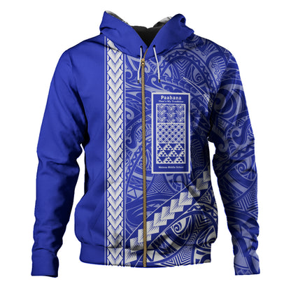 Waimea Middle Public Conversion Charter School Hoodie Tribal Polynesian Pride Style