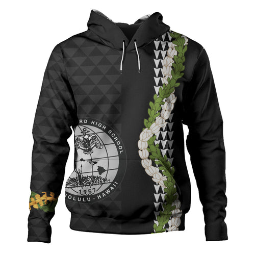 Admiral Arthur W. Radford High School Hoodie Puakenikeni Maile Flower Lei