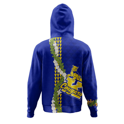 Henry J. Kaiser High School (Hawaii) Hoodie Puakenikeni Maile Flower Lei