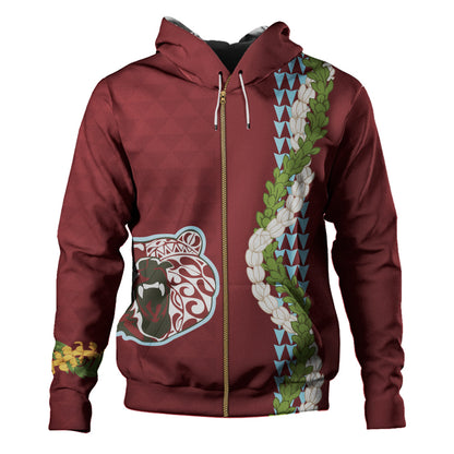 Henry Perrine Baldwin High School Hoodie Puakenikeni Maile Flower Lei