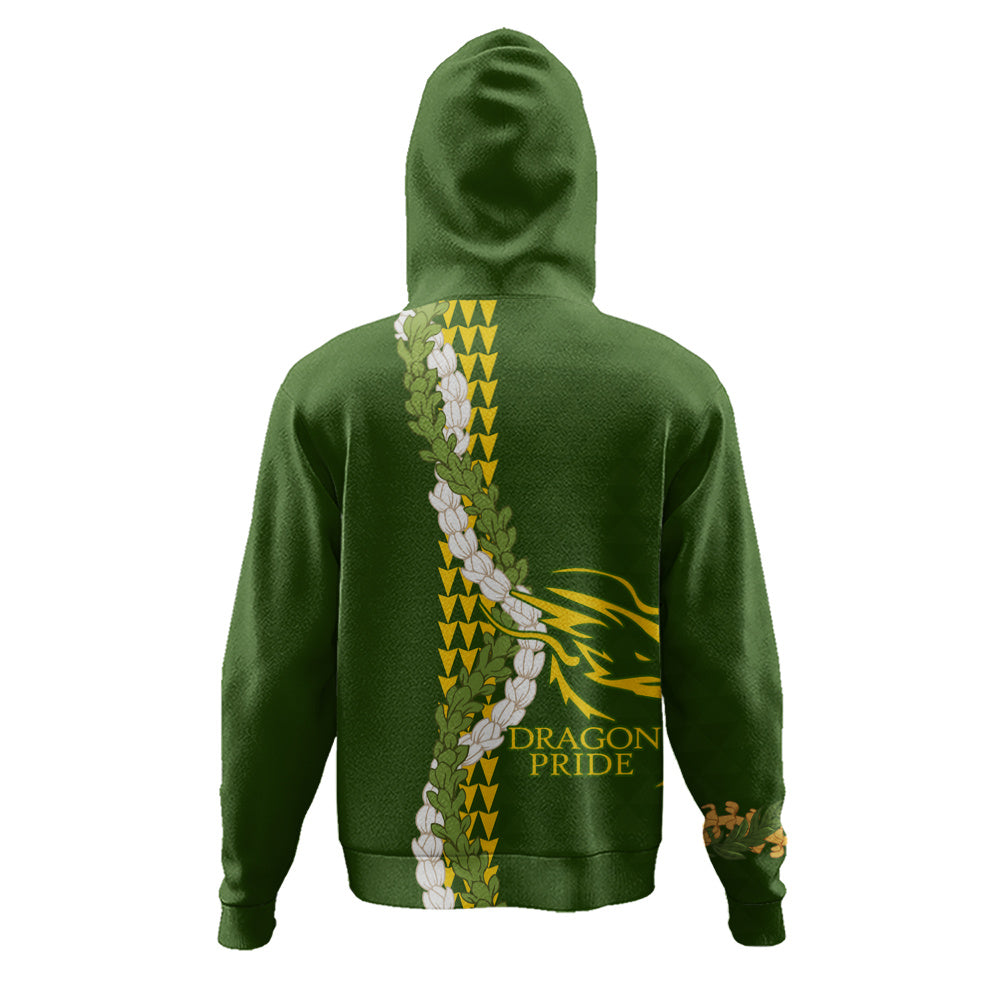 Honokaʻa High & Intermediate School Hoodie Puakenikeni Maile Flower Lei