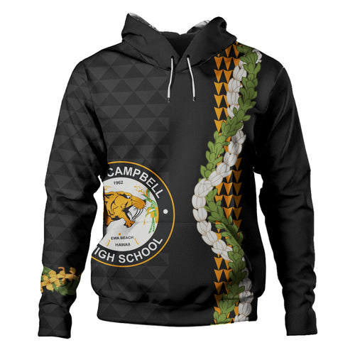 James Campbell High School Hoodie Puakenikeni Maile Flower Lei