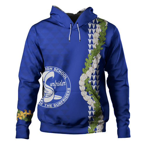 Kailua High School Hoodie Puakenikeni Maile Flower Lei