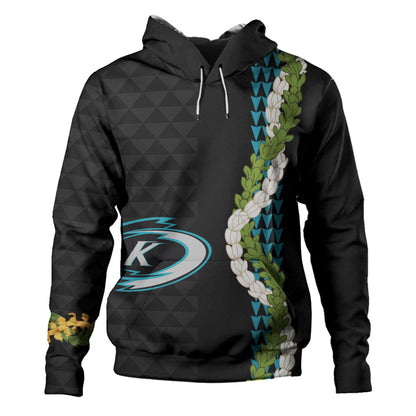 Kapolei High School Hoodie Puakenikeni Maile Flower Lei