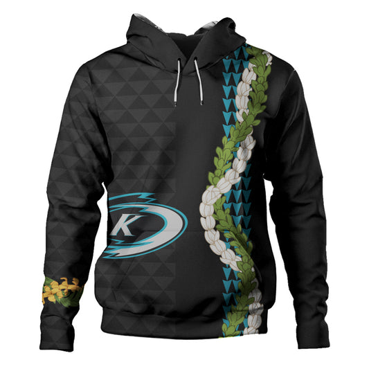 Kapolei High School Hoodie Puakenikeni Maile Flower Lei