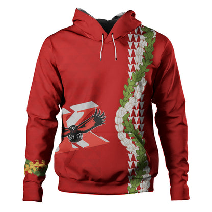 Kauai High School Hoodie Puakenikeni Maile Flower Lei
