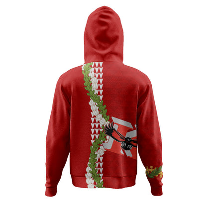 Kauai High School Hoodie Puakenikeni Maile Flower Lei