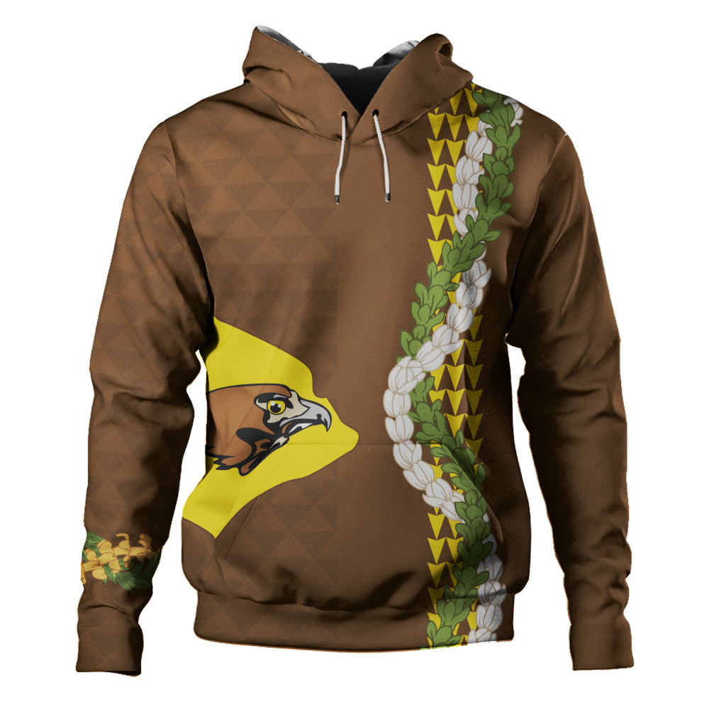 ke kula o ehunuikaimalino Hoodie Puakenikeni Maile Flower Lei