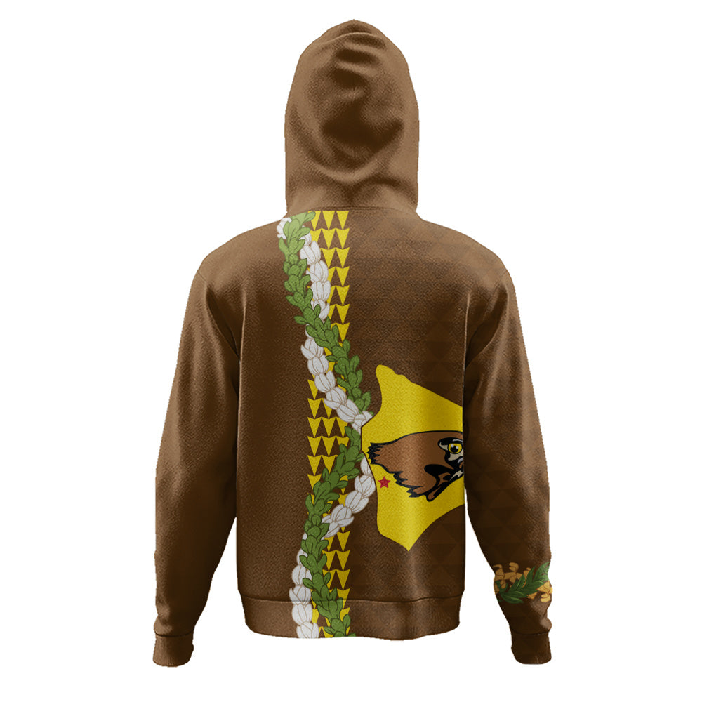 ke kula o ehunuikaimalino Hoodie Puakenikeni Maile Flower Lei