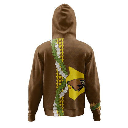 ke kula o ehunuikaimalino Hoodie Puakenikeni Maile Flower Lei