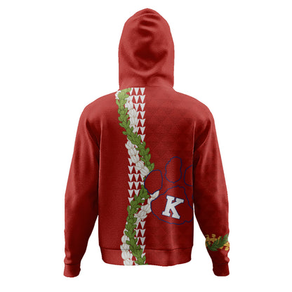 Keaʻau High School Hoodie Puakenikeni Maile Flower Lei