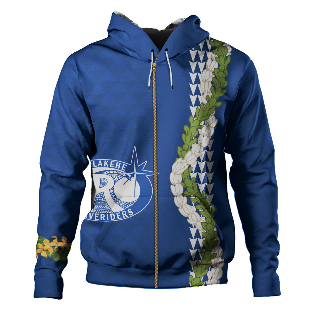 Kealakehe High School Hoodie Puakenikeni Maile Flower Lei