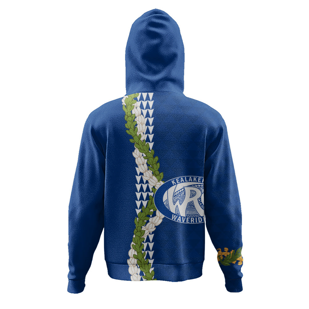 Kealakehe High School Hoodie Puakenikeni Maile Flower Lei
