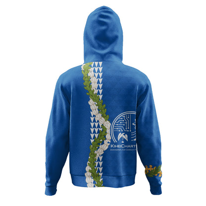 Kihei Charter School Hoodie Puakenikeni Maile Flower Lei