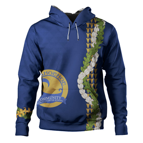 Laupāhoehoe Community Public Charter School Hoodie Puakenikeni Maile Flower Lei