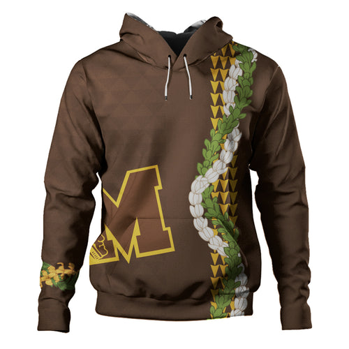 Mililani High School Hoodie Puakenikeni Maile Flower Lei
