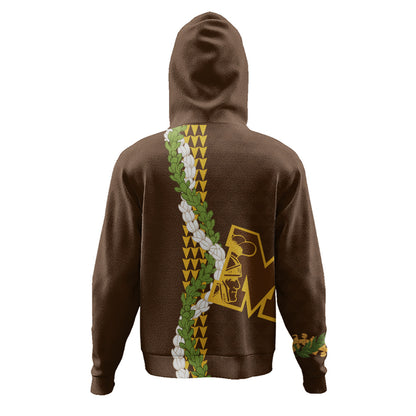 Mililani High School Hoodie Puakenikeni Maile Flower Lei