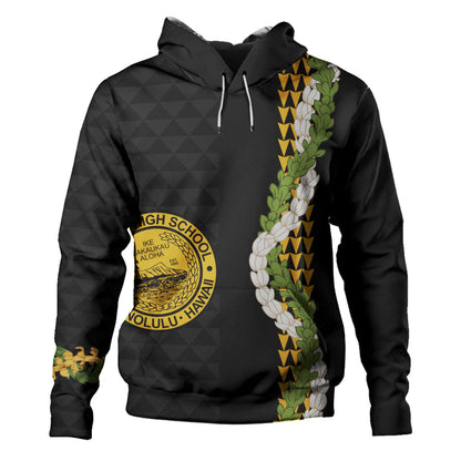 President William McKinley High School Hoodie Puakenikeni Maile Flower Lei